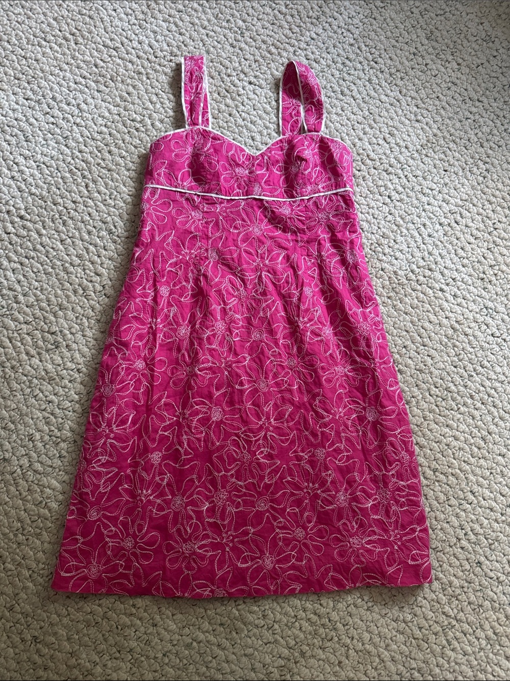 Lilly Pulitzer Pink Floral Midi Dress